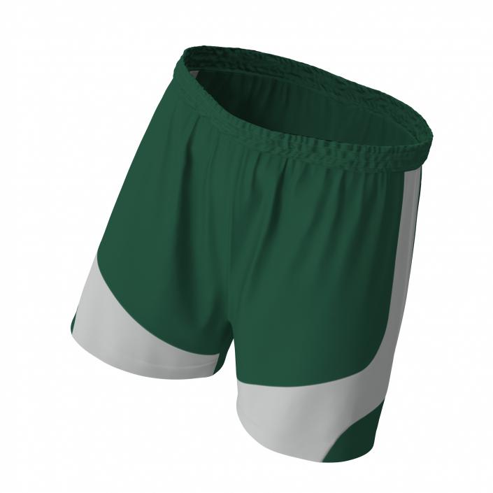 Soccer Shorts Green 3D model