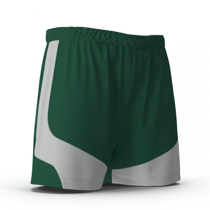 Soccer Shorts Green 3D model
