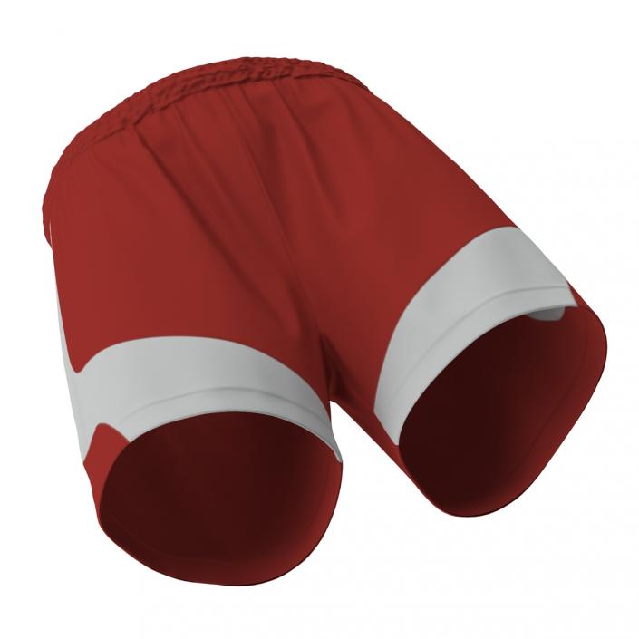 Soccer Shorts Red 3D