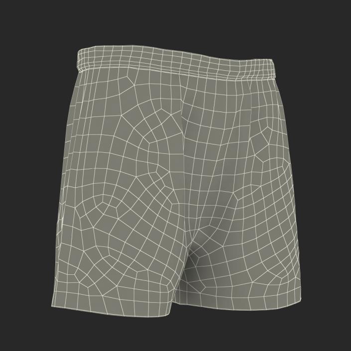 Soccer Shorts Red 3D