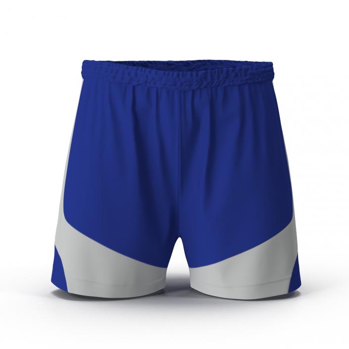 3D Soccer Shorts Blue model