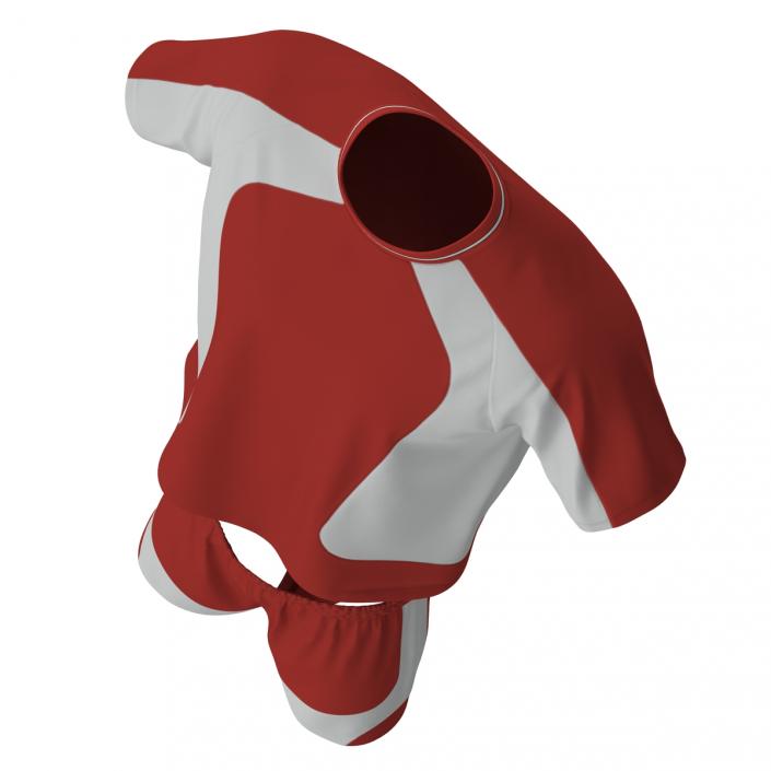 3D model Soccer Uniform Red 2