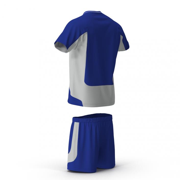 3D Soccer Uniform Blue 2