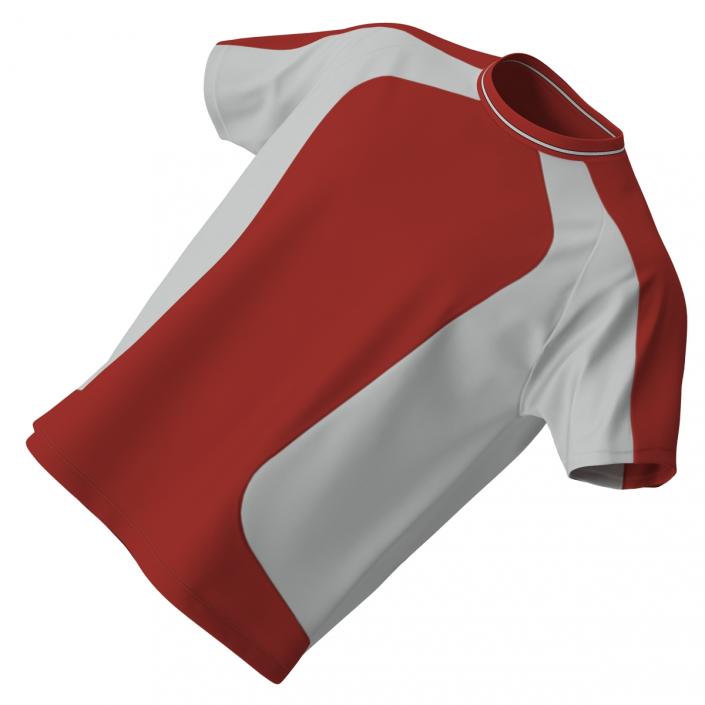 3D Soccer Uniform Red model
