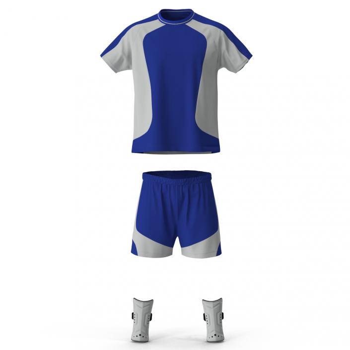 Soccer Uniform Blue 3D model