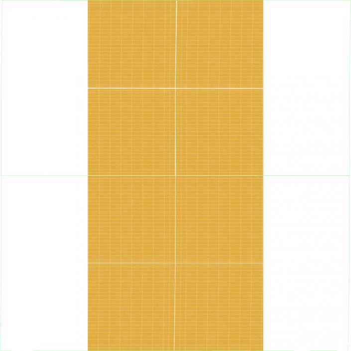 Paper Napkin Yellow 3D model