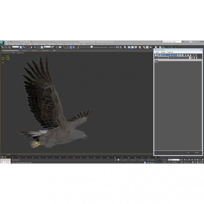 Golden Eagle Pose 2 3D model