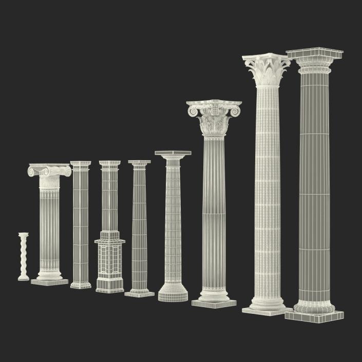 3D model Columns Collection 3