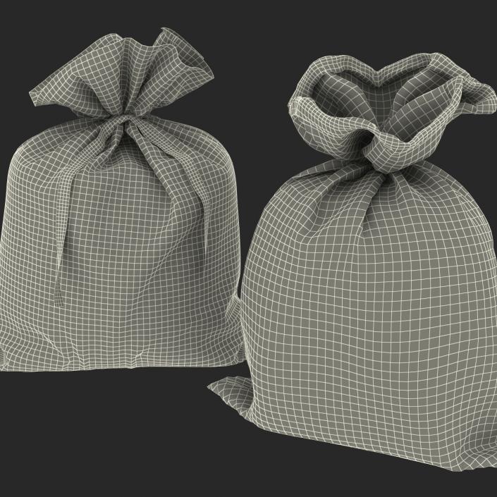Pound Money Bags Collection 3D