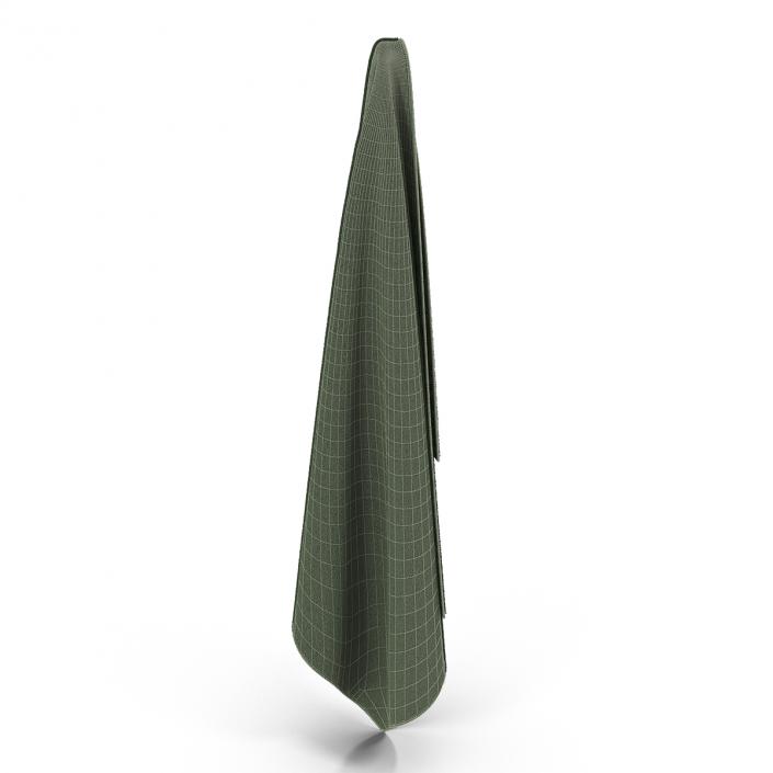 3D Hanging Bathroom Towel Green model