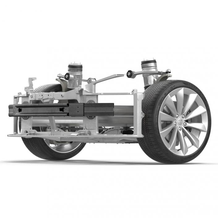 3D model Tesla Model S Front Suspension