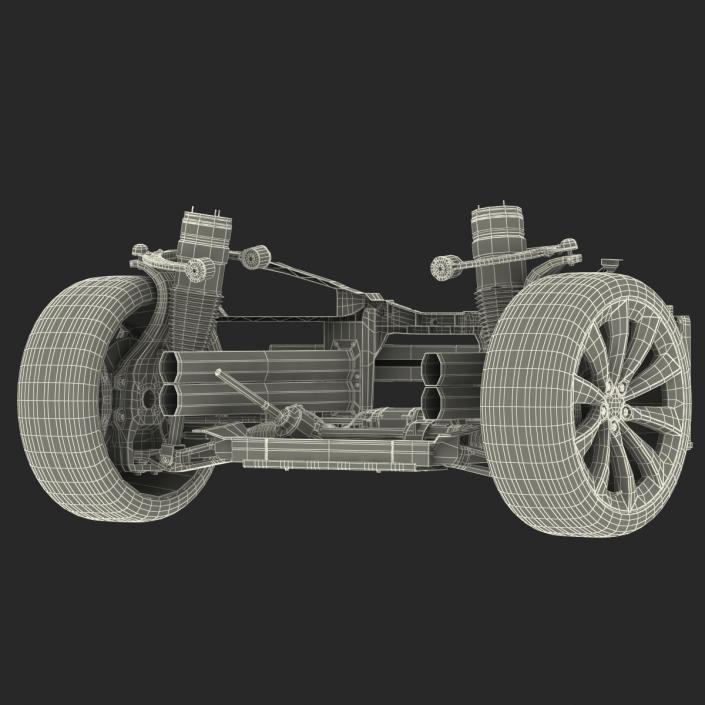 3D model Tesla Model S Front Suspension