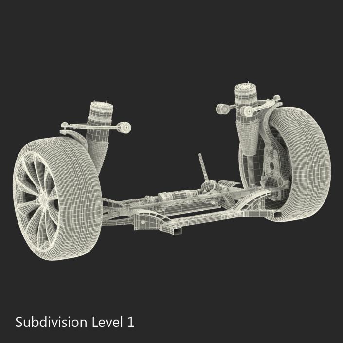 Tesla Model S Front Suspension 2 3D