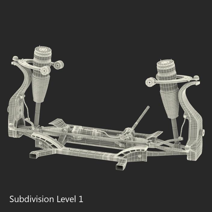 Tesla Model S Front Suspension 3 3D