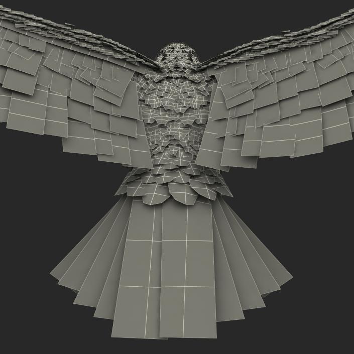 Bald Eagle Pose 4 3D