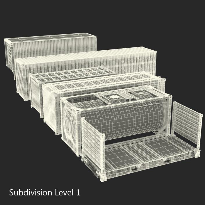 3D Containers Collection 2 model
