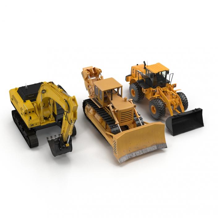 Industrial Vehicles Big Collection 3D model