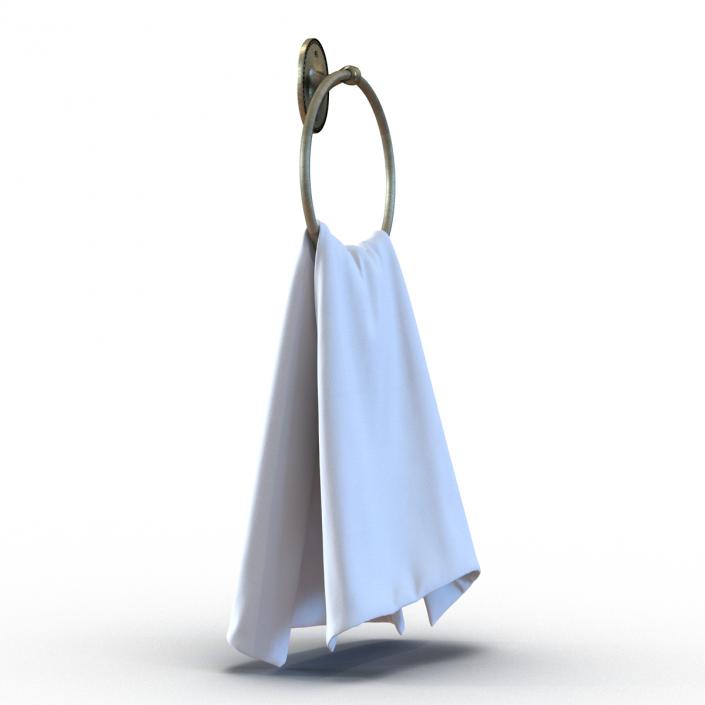 Hanging Bathroom Towel 2 3D model