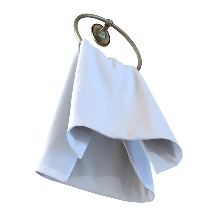 Hanging Bathroom Towel 2 3D model