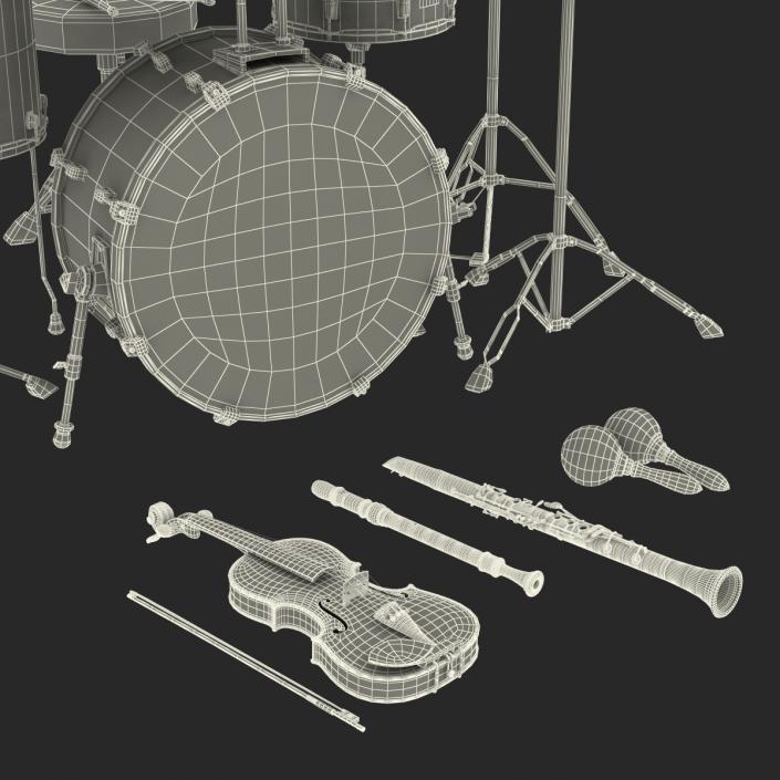 3D model Musical Instruments Collection