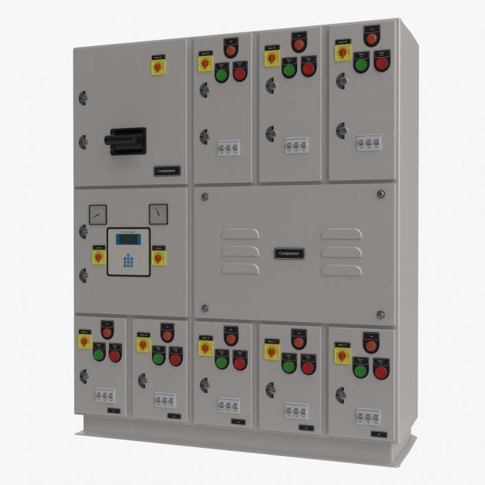 Industrial Electrical Panel 2 3D model