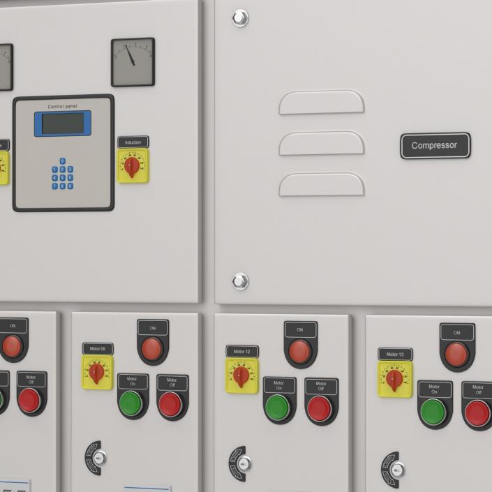 Industrial Electrical Panel 2 3D model