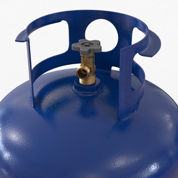 Gas Cylinder Blue 3D