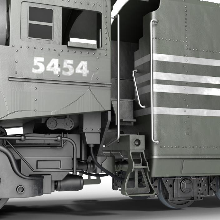 3D NYC Dreyfuss Hudson Steam Train