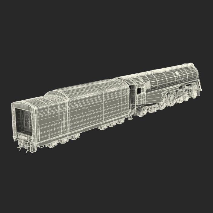 3D NYC Dreyfuss Hudson Steam Train