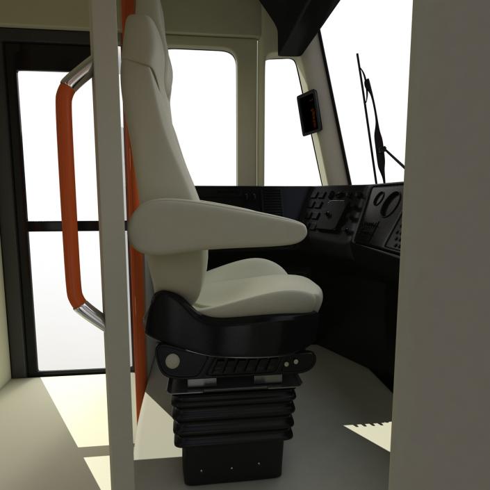 3D Light Rail Train Bybanen Rigged