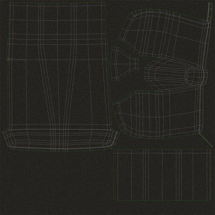 Volkswagen Type 2 Brown Simple Interior 3D model