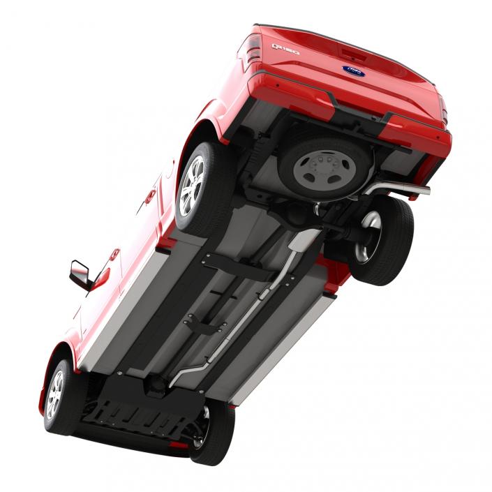 3D model Ford F-150 SuperCrew 2015