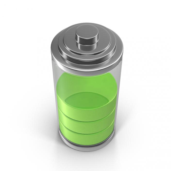 3D model Cell Phone Battery Icon 3
