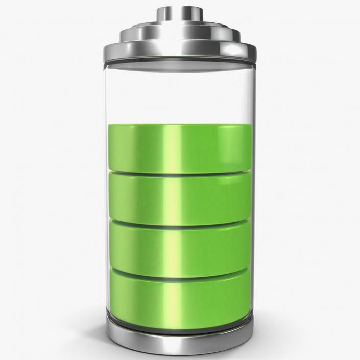3D model Cell Phone Battery Icon 4