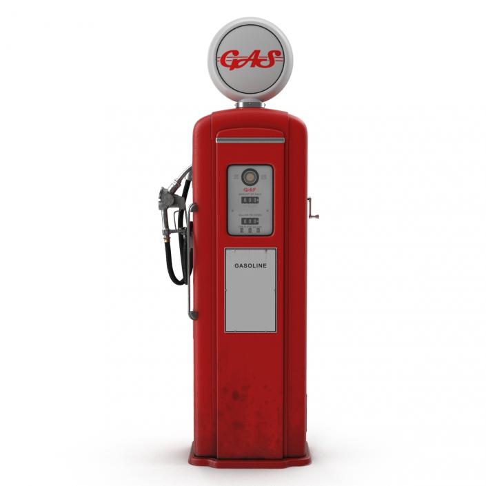 Retro Gas Pump 3D model