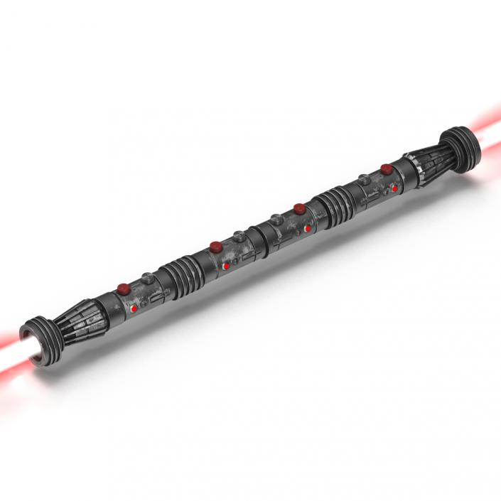 3D model Star Wars Darth Maul Double Lightsaber 2 Used