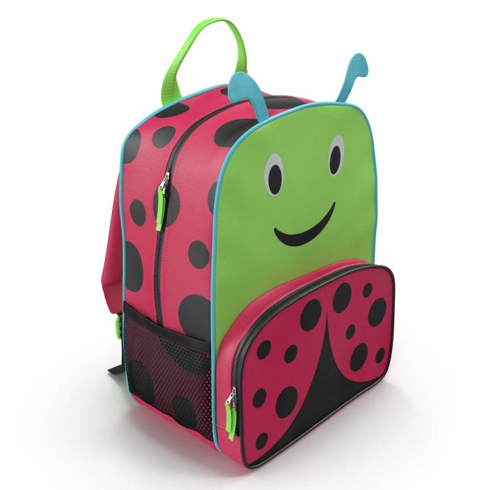 3D model Kid Backpack Ladybug