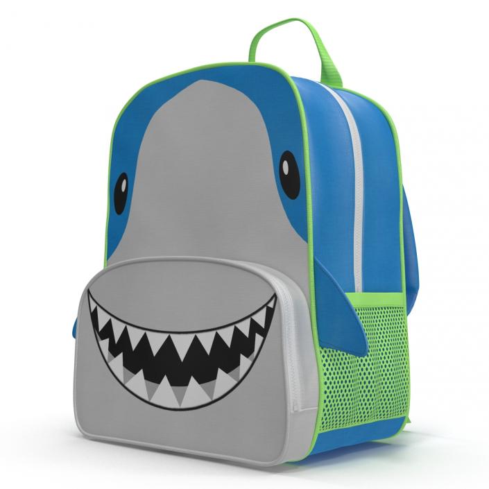 3D Kid Backpack Shark model
