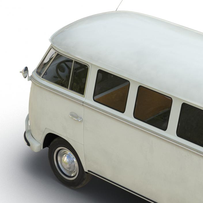 3D Volkswagen Type 2 White model