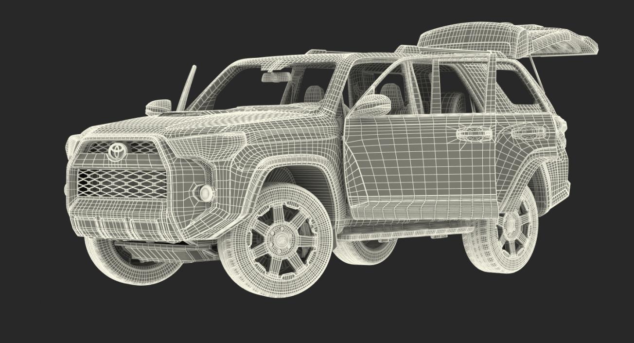 3D Toyota 4Runner and Hobby Caravan Prestige