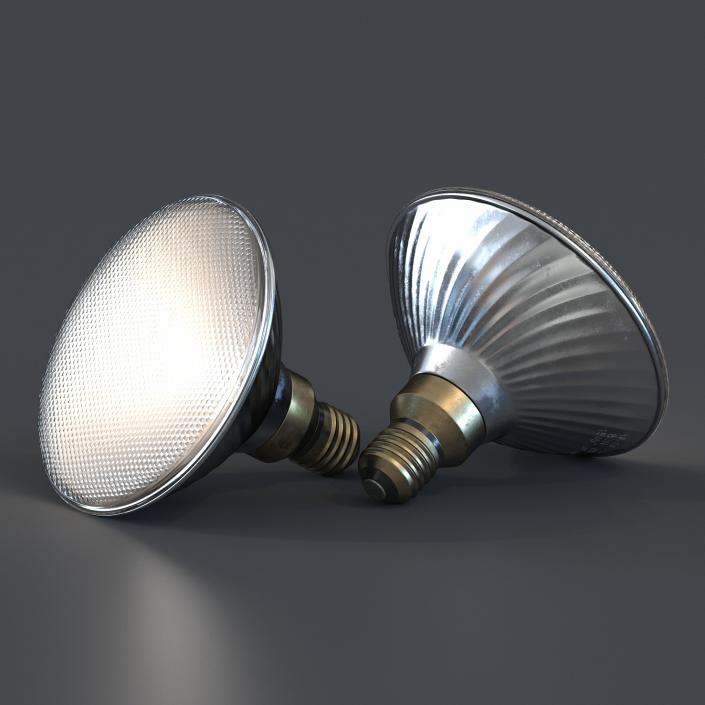 Halogen Flood Light Bulb 3D model