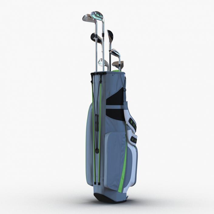 Golf Bag Nike with Clubs 3D model