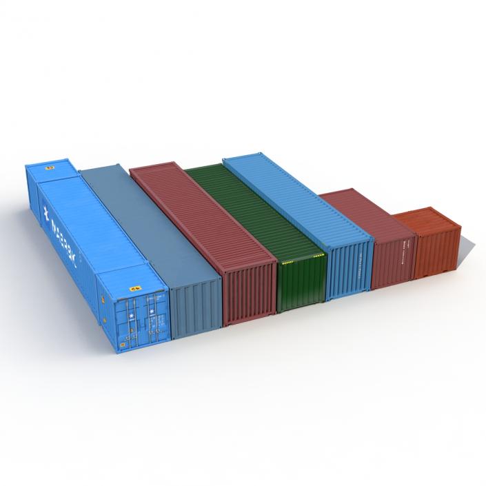 3D Containers Collection 3 model