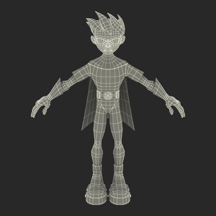 3D Robin Cartoon Character model