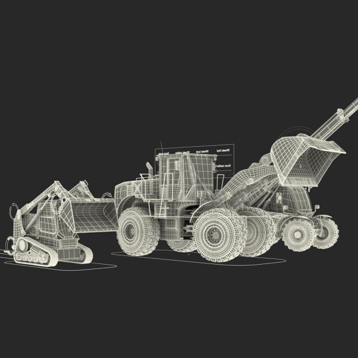 3D Construction Vehicles Rigged Collection 2