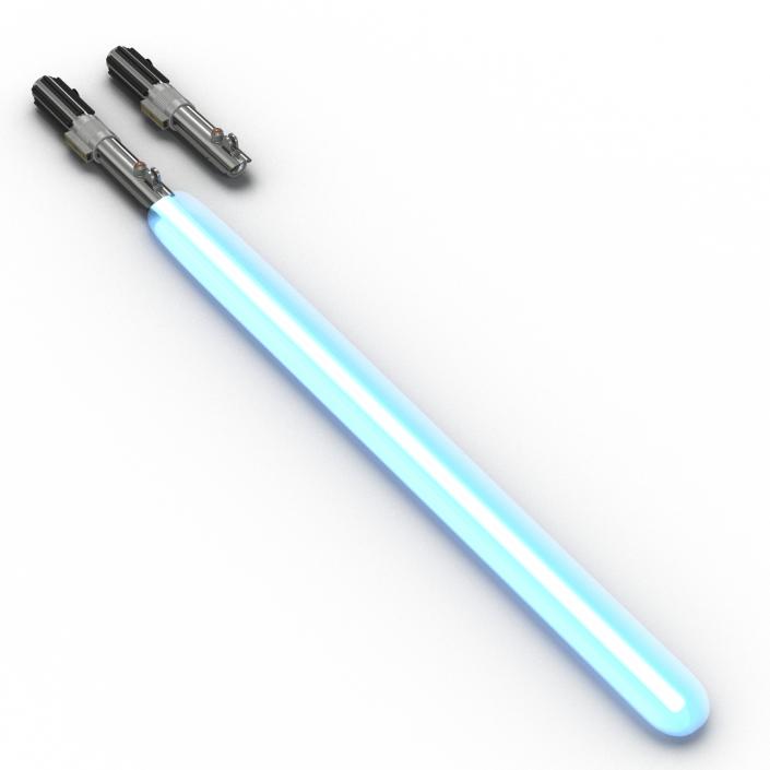 3D Star Wars Anakin Skywalker Lightsaber 3D Models Set