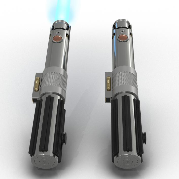 3D Star Wars Anakin Skywalker Lightsaber 3D Models Set