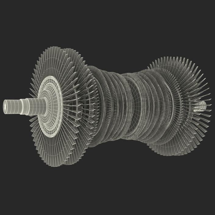 3D Steam Turbine model