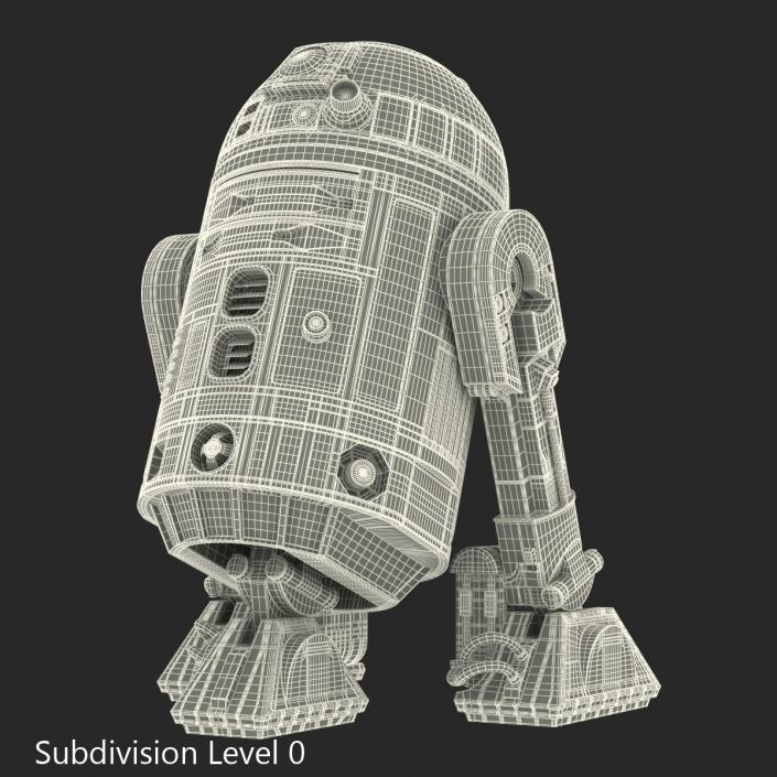 3D model Star Wars Character R2 D2