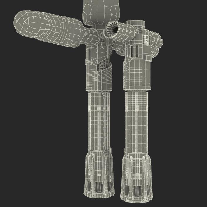 3D Kylo Ren Lightsaber 3D Models Set model